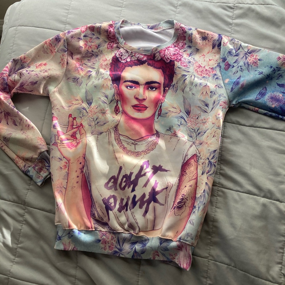 Frida Kahlo daft punk sweater